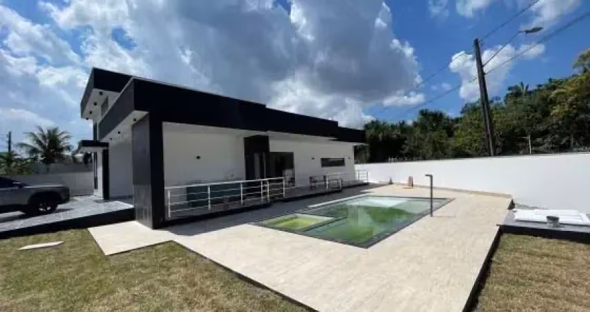 Dceito/parcelo ponta negra ii, térrea, 300m2 de area construía, 3 suítes , pisci negra - manaus - am