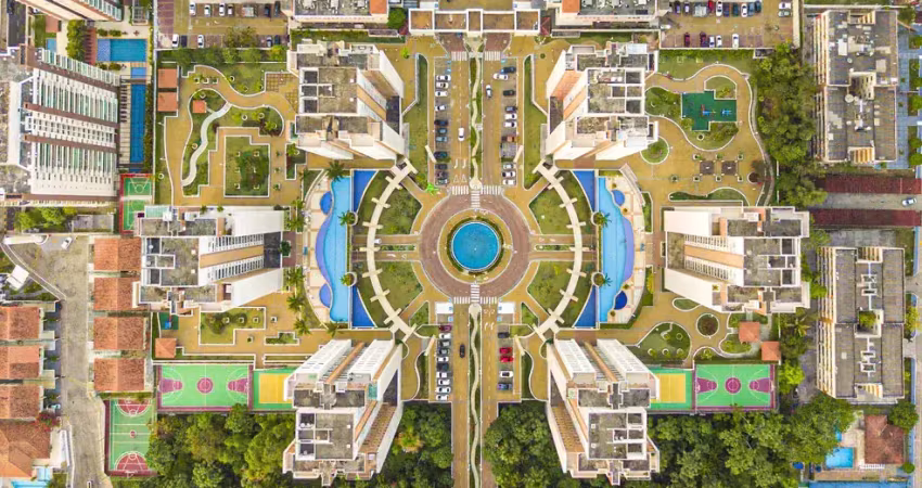 Cond. mundi resort. 106m2,  3 quartos sendo 1 suite, sala para 2 ambientes,