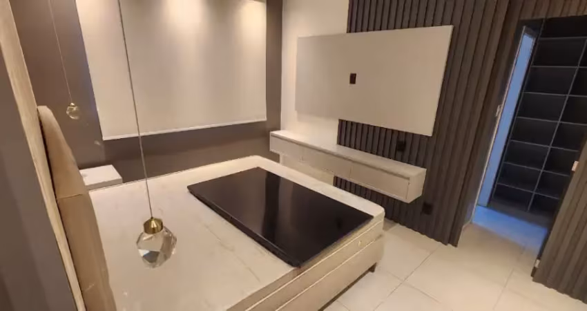 Dom pedro. cond. ocean park. alugo apto 100% mobiliado com 3 quartos sendo 1 suite, andar alto.