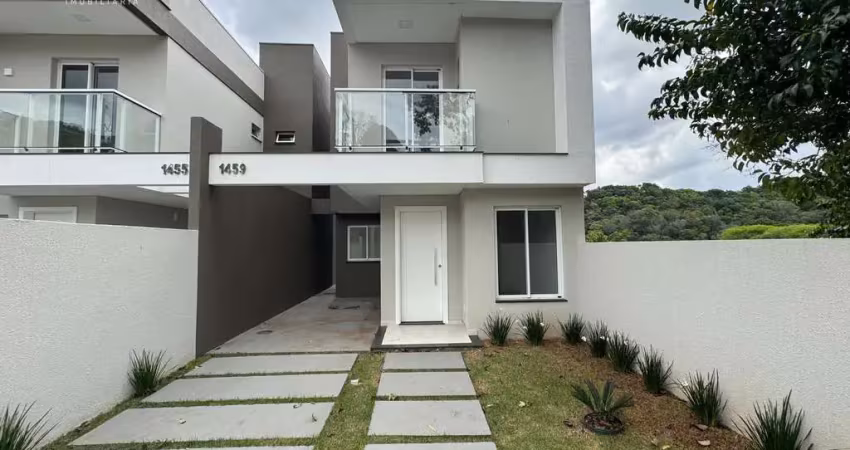 Casa nova a venda no bairro pinheirinho - 01 suite e 02 quartos