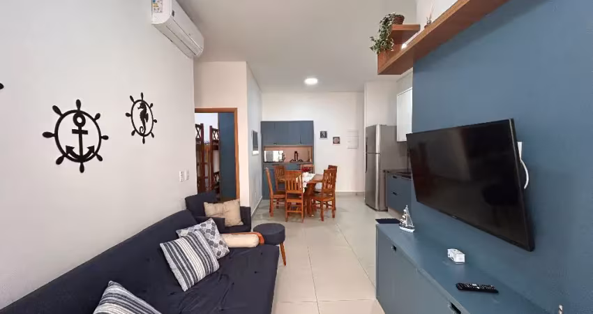 Lindo apartamento mobiliado 2 dormitórios (1 suíte) -  praia das toninhas - ubatuba
