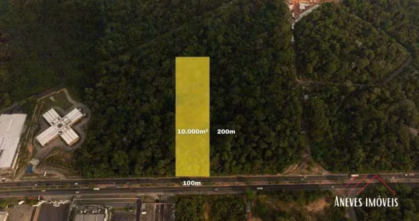 Terreno para alugar, 10000 m² por r$ 40.000/mês - ponta negra - manaus/am