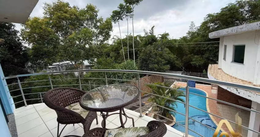 Casa com 5 quartos à venda no cond. bosque das palmas, 349 m² por r$ 839.000 - ponta negra - manaus/am
