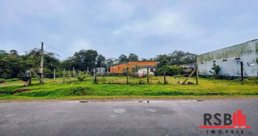Terreno de esquina na av. interpraias à venda, 300 m² por r$ 125.000 - rosa do mar - passo de torres/sc