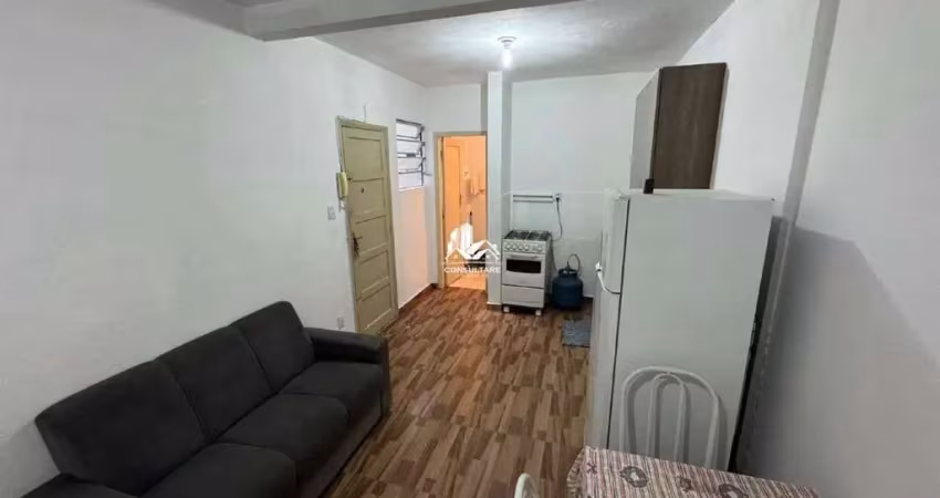 Sala living mobiliado para locação no centro de são vicente, ref: 5048 adm