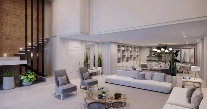 Duplex de luxo à venda na ponta da praia, santos. 4 suítes, varanda gourmet com vista mar, lazer completo e 4 vagas. residencial navegantes