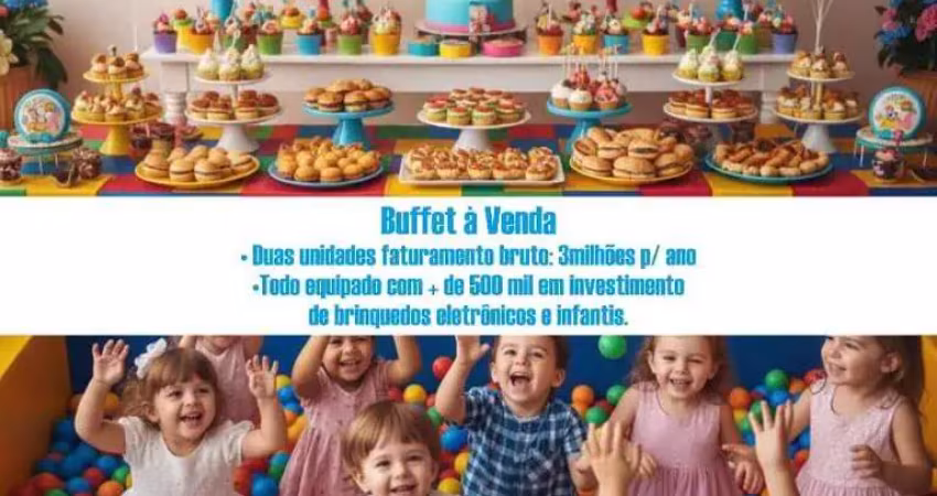 Venda de 2 buffets infantis em santos – negócio lucrativo e completo cod 2171