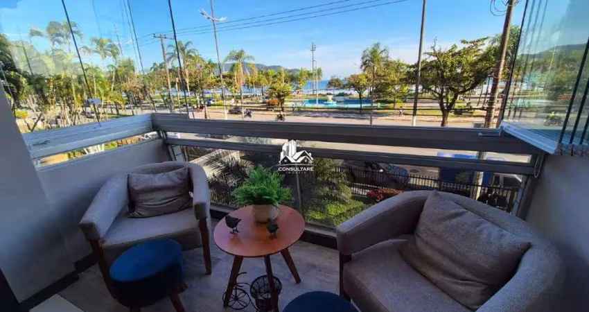 Apartamento a venda com vista frontal para o mar - bairro aparecida em santos - sp
