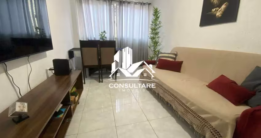 Apartamento de 1 dormitório no marapé, semi mobiliado ref: 5208 rcl