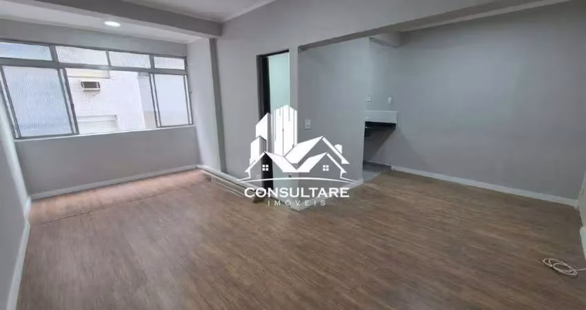 Kitnet reformado, bairro boa vista - são vicente - r$ 250 mil - cod.: