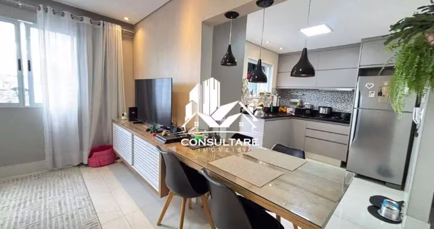 Apartamento reformado com vista livre, móveis planejados e eletros – aparecida, santos - cod 5217