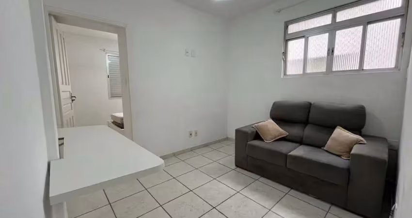 Apartamento 1 dormitório para aluguel no gonzaga - santos