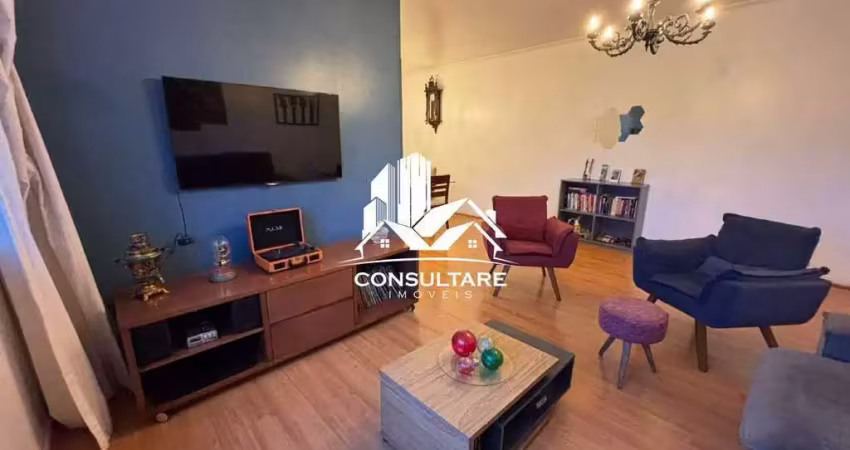 Apartamento de frente à venda no gonzaga – 3 dormitórios, 2 salas, varanda, garagem demarcada e dependência completa