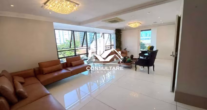 Apartamento á venda 3 dormitórios, 280 m² 2 vagas , bairro aparecida, santos/sp.