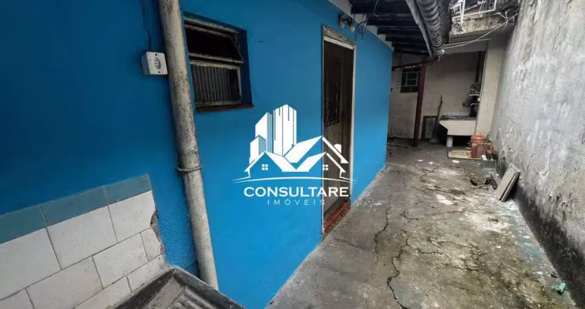 Casa de fundos com 1 quarto – vila mathias, santos/sp cod:5299