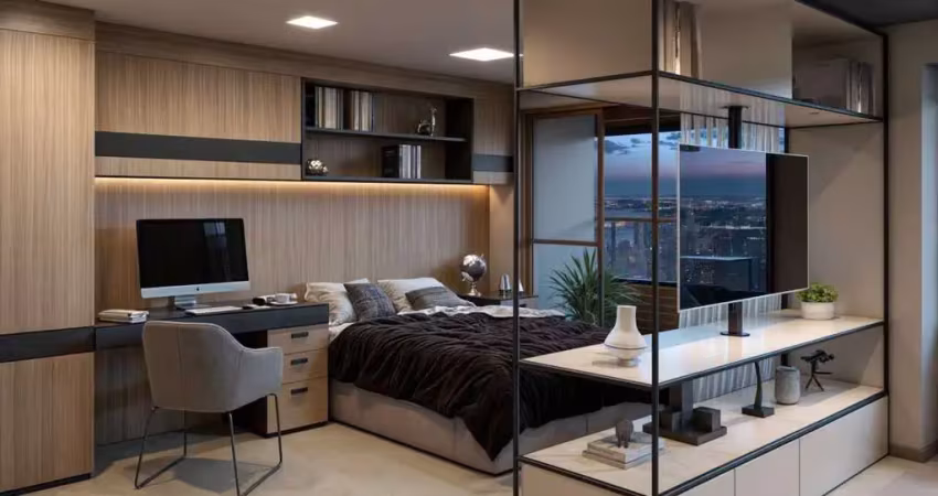 Studio garden em edifício alto padrão em são vicente, em construção cod 5431 cps