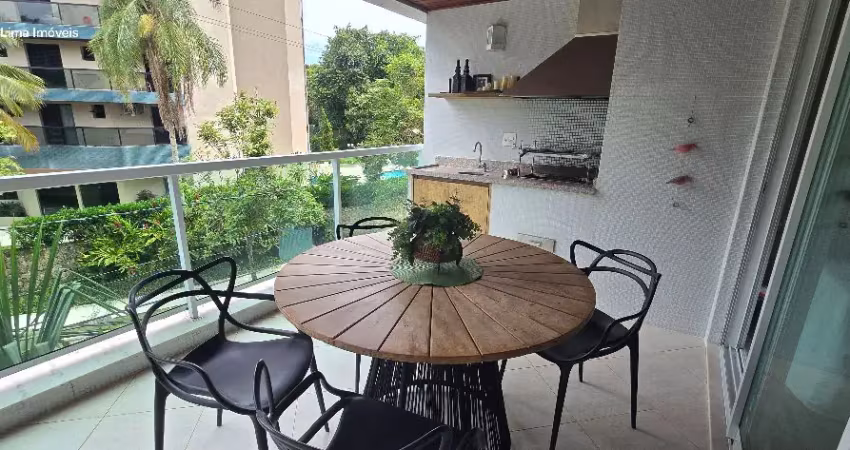 Apartamento para locação anual, com 04 dormitórios  (sendo  02 suítes),  02 vagas, excelente sacada gourmet, Riviera de São Lourenço/SP.