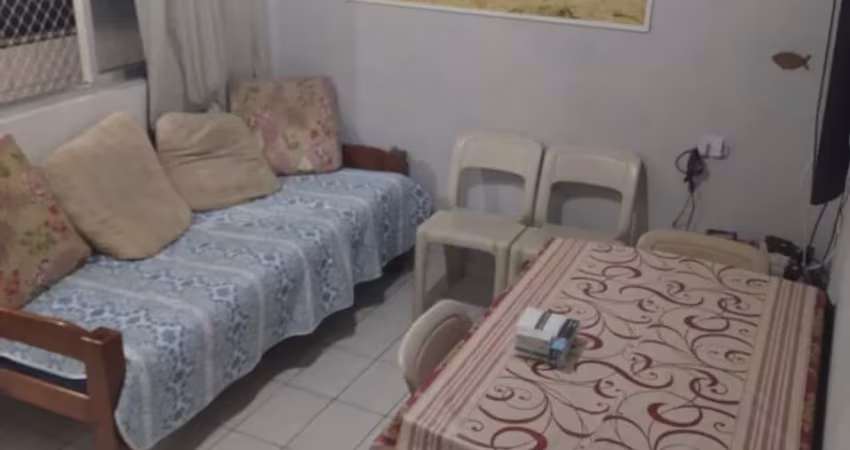 Apartamento mobiliado para locação fixa, 01 dormitórios  440 metros da praia, Guilhermina Praia Grande.