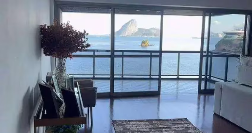 Lindo apartamento vista mar com 4 quartos, 2 suítes e 3 vagas no Ingá