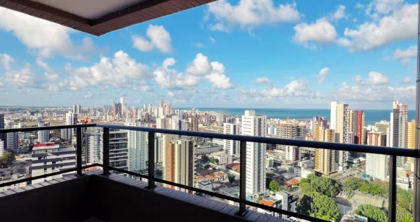 APÊ PORTEIRA FECHADA, VISTA MAR À VENDA EM MANAÍRA – 3 QUARTOS E COMPLETO!