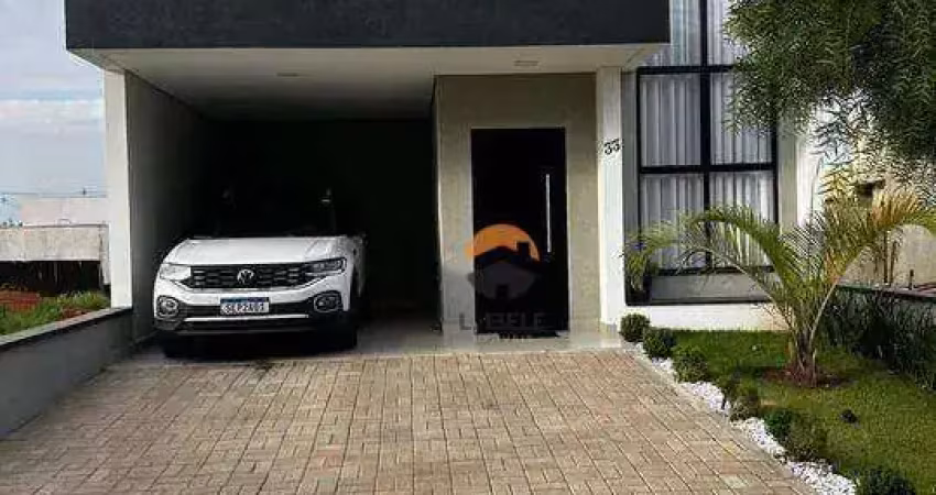Casa a venda 3 quartos, 2 vagas cobertas, em condomínio fechado com piscina e área gourmet- sorocaba-sp