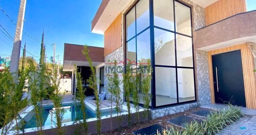 Casa com 4 suites, térrea, condominio em Atibaia