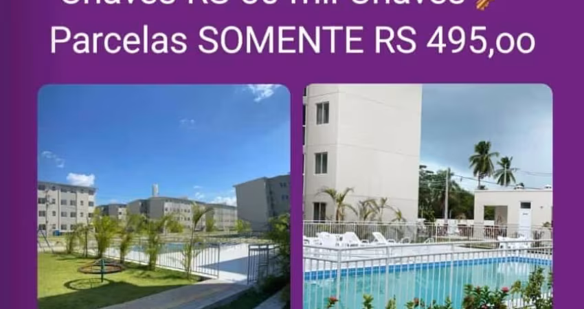 Lindo apartamento na Caucaia no Condomínio Viva vida com área de lazer completa sem burocracia e sem consulta SPC e Serasa...
