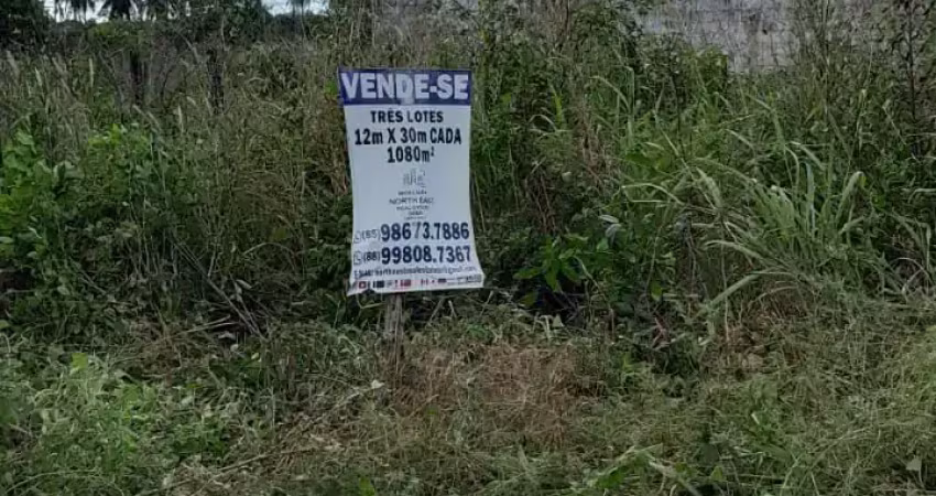 Vende - se 3 lotes conjugados na colônia de férias do pecém  - cada um 12x30
