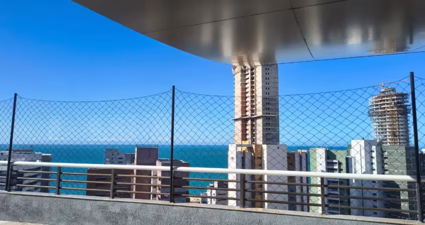 Apartamento no meireles com 2 quartos semimobiliado, andar alto