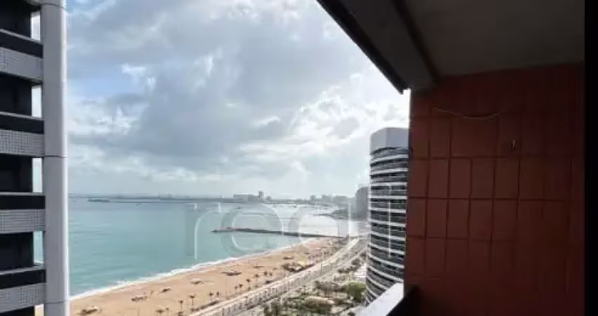 Flat mobiliado no meireles com varanda e vista para o mar de fortaleza