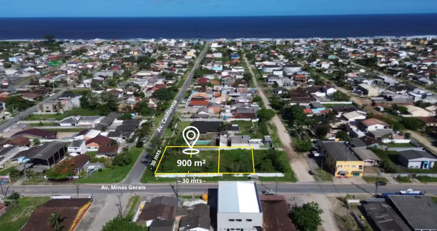 Terreno à venda em guaratuba, balneário coroados, 900m²
