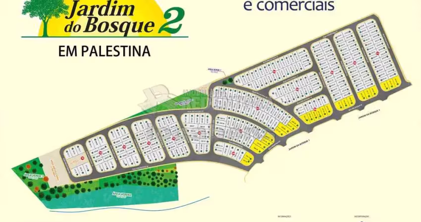 Terreno à venda no Jardim do Bosque II, Palestina 