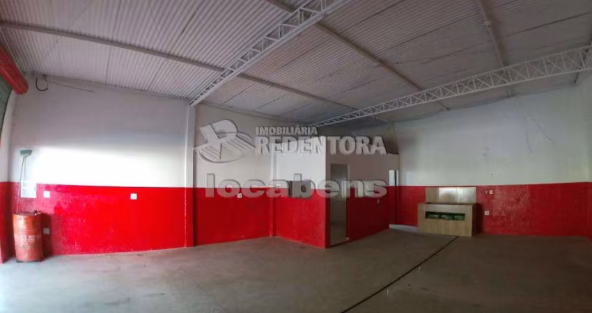 Salão comercial com edícula localizado no Parque Residencial Dom Lafayete Libânio.