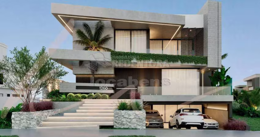 Luxuosa casa com 4 suítes a venda no condomínio quinta do golfe residencial.