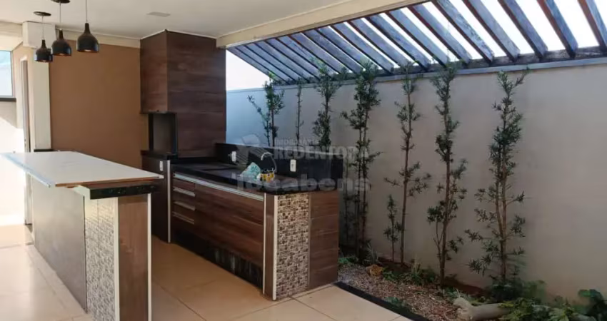 Casa no condomínio jardim de barcelona com 3 dormitórios e 2 vagas de garagem com churrasqueira.
