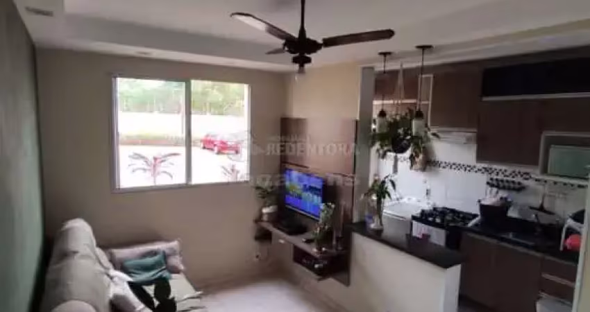 Apartamento padrão semi mobiliado para locação com 2 dormitórios no bairro loteamento clube v