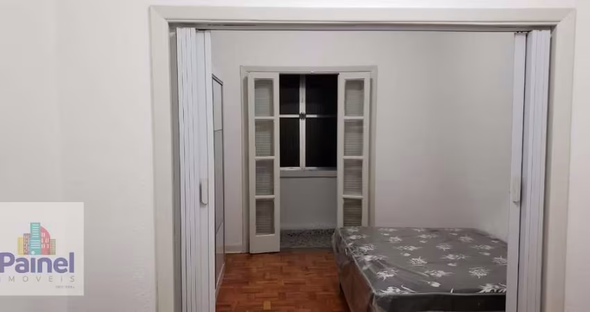 Apartamento 1 dormitório  sacada fechada no Boqueirão Santos