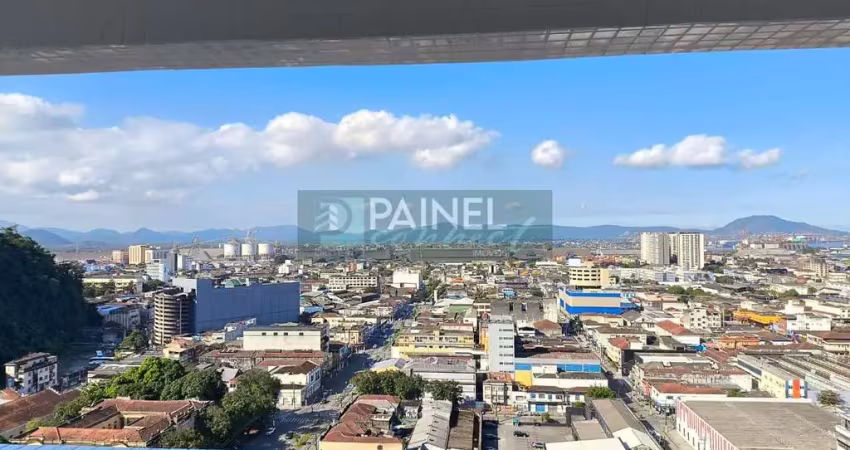 Sala em vila matias, santos, 52m², andar alto por r$3.500 !