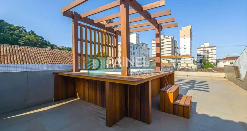 Casa a venda no bairro marapé, santos – 152 m² de área interna