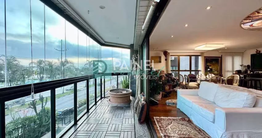 Apartamento de alto padrão em aparecida, santos – 4 suítes, vista para o mar e varanda gourmet