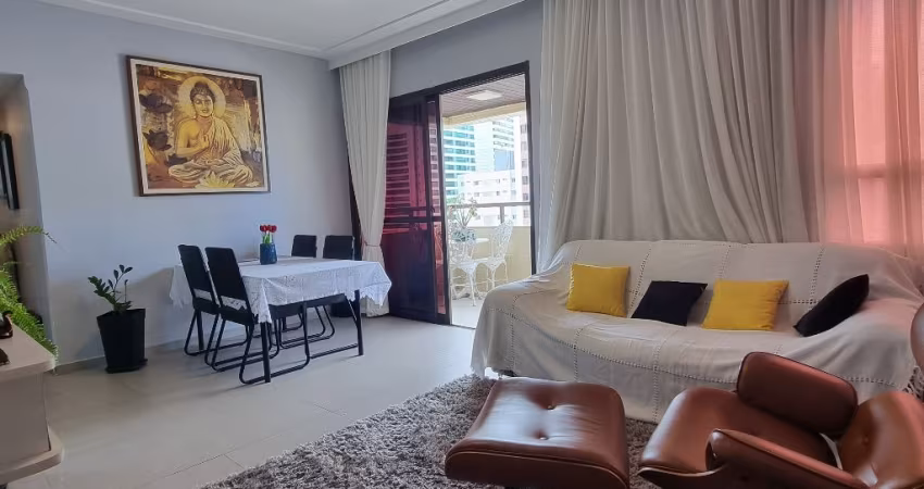 Apartamento à venda na Pituba - 2/4 - 1 suíte + gabinete- 80 m² - Varanda - Porcelanato - 1 vaga