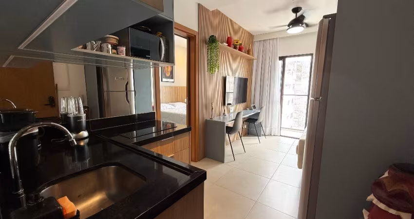 Barra - Porto Privilege - VISTA MAR - 1/4 e sala - MOBILIADO - 30 m² - Armários embutidos
