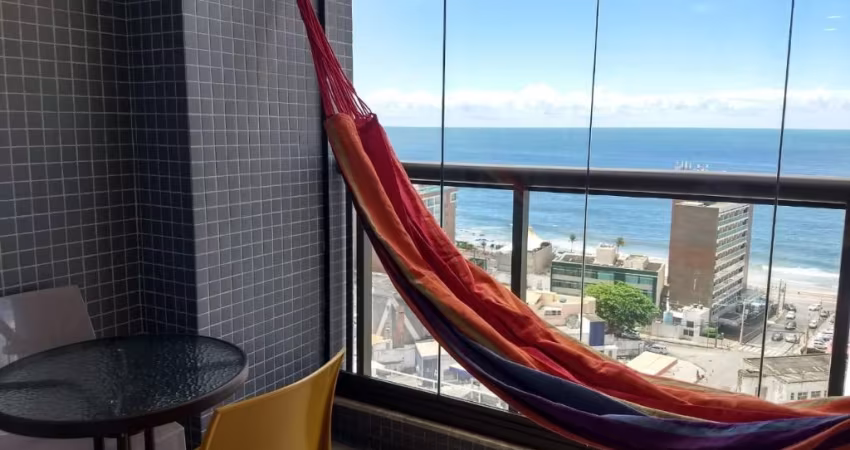 Studio noBarra Premium - 1/4 e sala, vista mar, mobiliado, 24 m², andar alto,1 banheiro,1 vaga