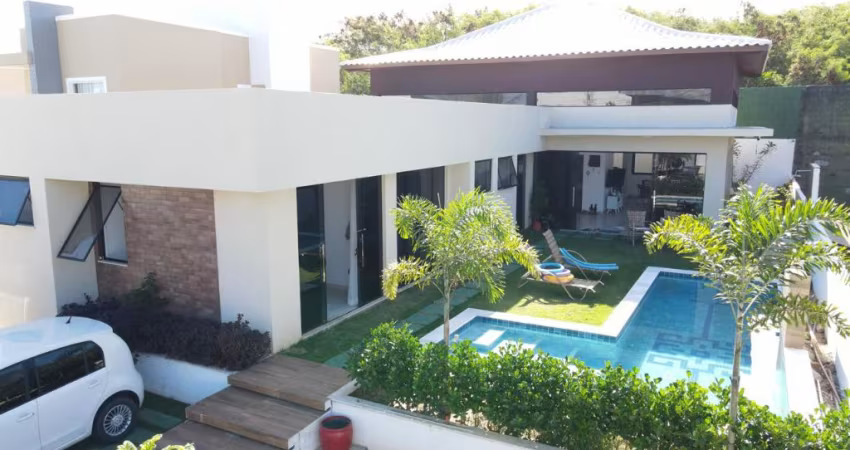 Guarajuba - Excelente Casa recém construída à venda - 4 suítes - Ilha gourmet - Área de serviço - 6 vagas