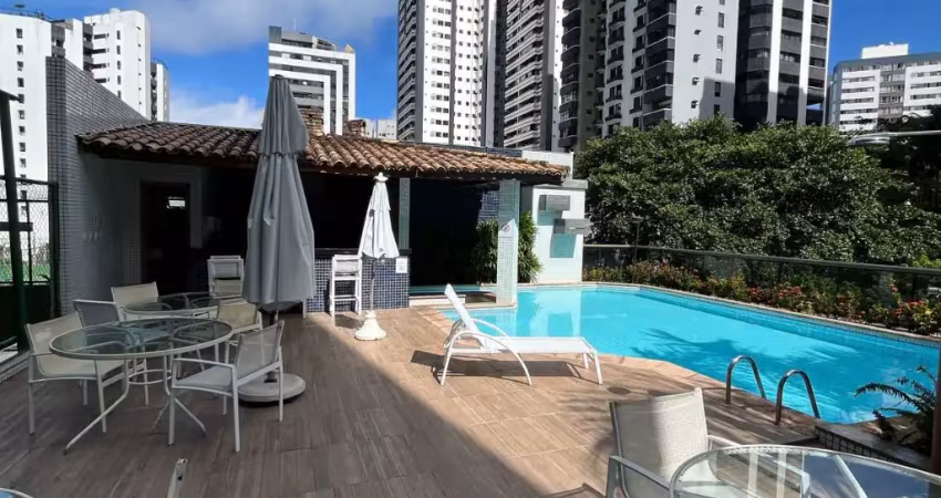 Mansão d’evora - pituba - 3/4 - 2 suítes - armários - 112 m² - 2 vagas - varanda - dependência completa - cozinha ampla