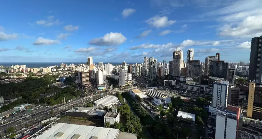 Apartamento 1/4 com Suíte para Aluguel no Salvador Prime – Andar Alto, Vista Mar e Alameda