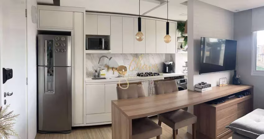 Apartamento mobiliado à venda no jardim germânia com 2 dormitórios