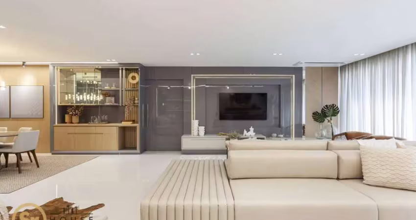 Yach house, mobiliado e decorado para locação, 4 suítes com vista mar, na marina tedesco