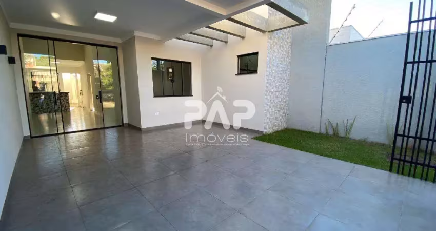 Venda | casa, com 3 dormitórios (01 suíte), com pé direito alto e churrasqueira. conjunto habitacional sanenge, maringá