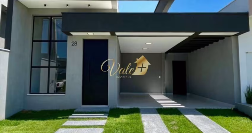 Casa Térrea Nova - Jacareí - Condomínio Bosque dos Manacás - 3 Dormitórios - 116,61m². Jacarei.